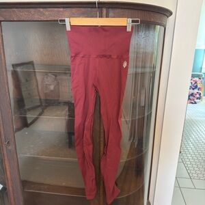 FP Movement by Free People Maroon High-Waisted Leggings
